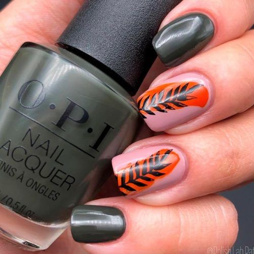 Fresh Autumn Nail Design #prettynails #shortnails