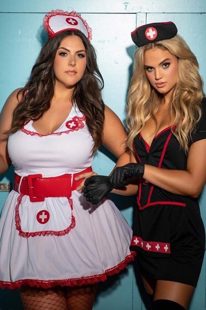 Sexy Best Friends Nurses Halloween Costumes #nurses #bestfriendcostumes