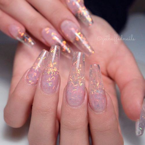 Long Transparent Nails #transparentnails
