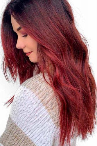 24 Drool-Worthy Red Ombré Hair Ideas