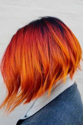 Short and medium long hairstyles with radiant colors for men and women