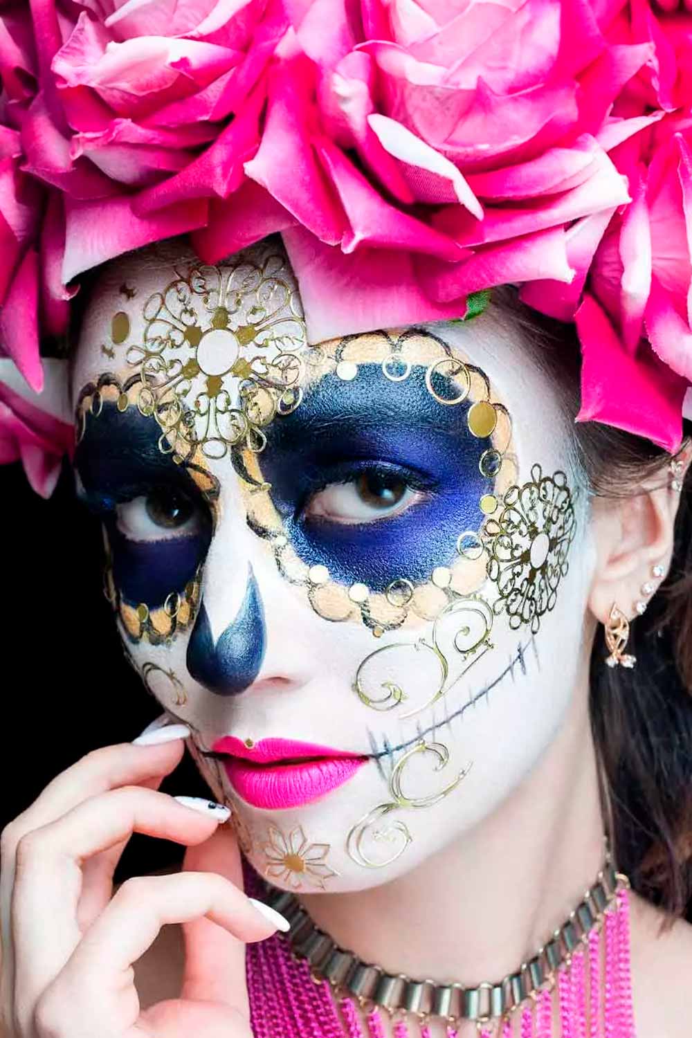 Sparkly Skull Makeup Ideas