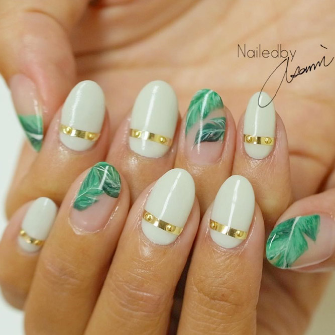 Summer Nail Designs with Palm Leaves picture 3