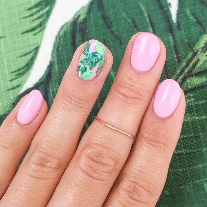 Summer Nail Designs with Palm Leaves picture 5