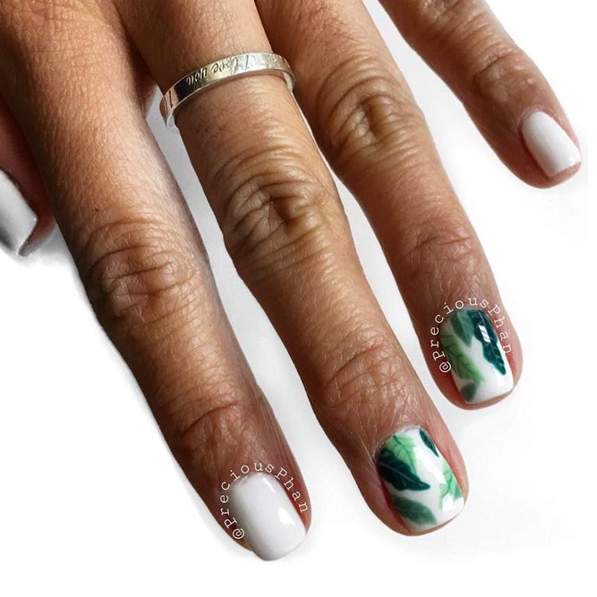 Summer Nail Designs with Palm Leaves picture 6