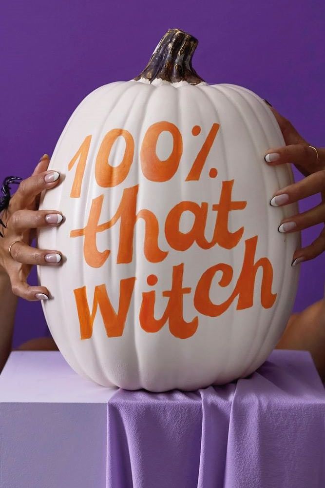 Witch Pumpkin Lettering #letteringdecoration #witchpumpkin