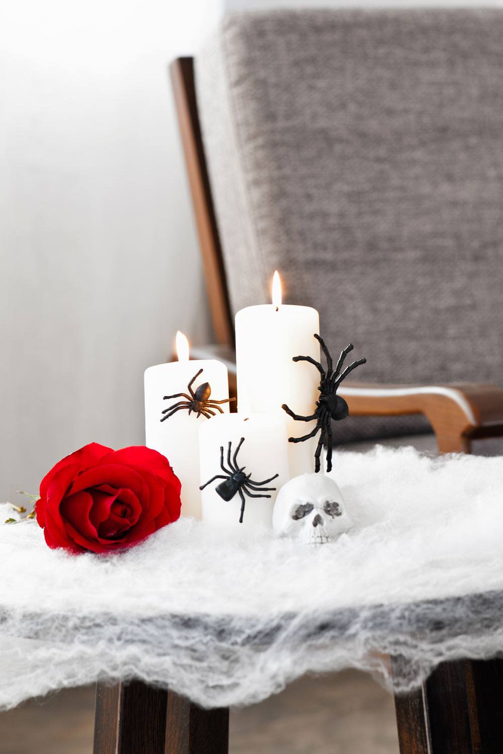 Halloween Decor With Candles