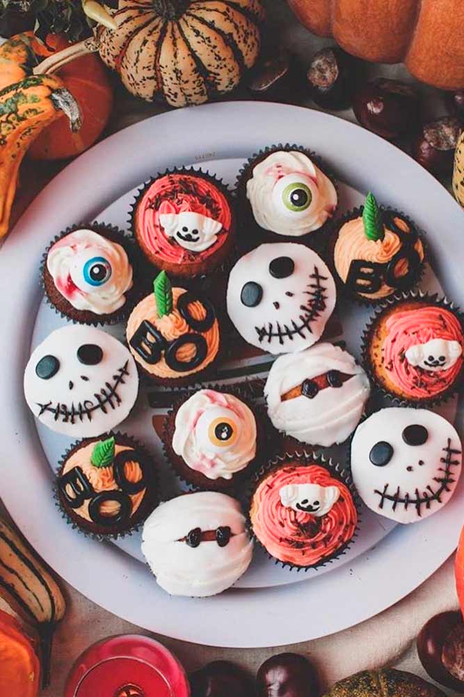 Spooky Cuocakes #cupcakes #partyfood