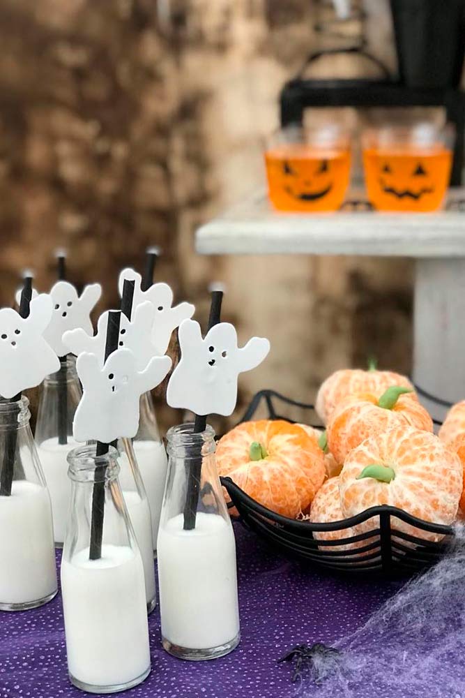 Ghosts And Pumpkins #partyfood 