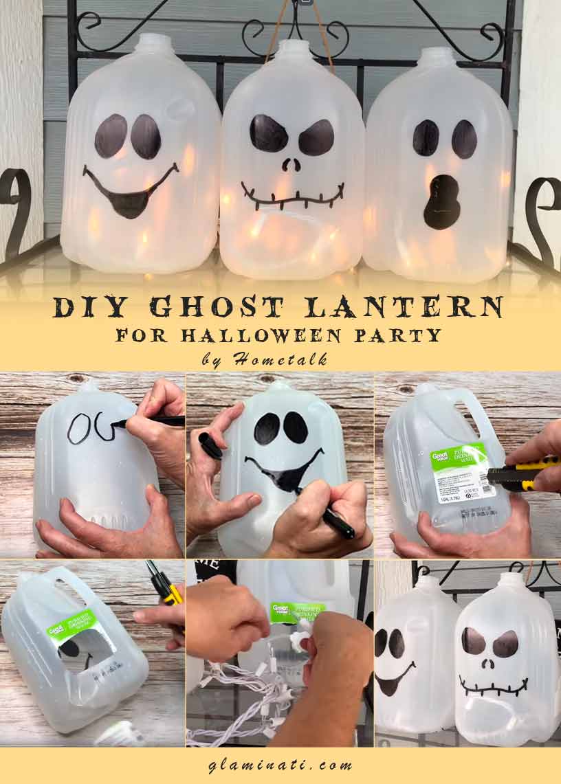 Ghost Lanterns #diydecor #handmade