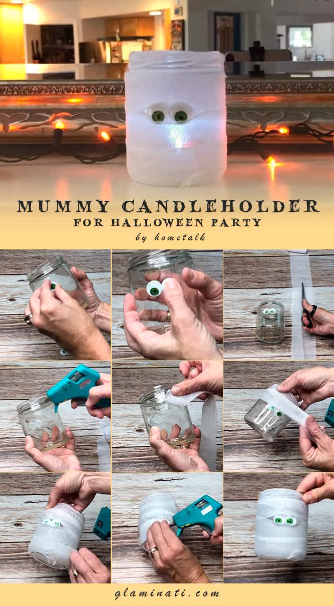 Funny Mummies Candleholder #diydecor #handmade
