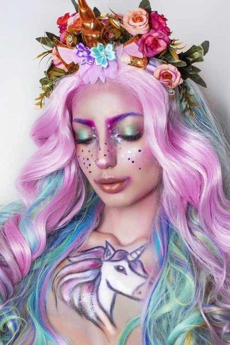 Cute Unicorn Makeup #crystalsmakeup