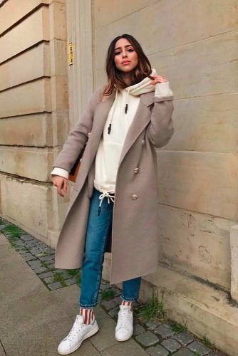 Comfortable Look With Hoody And Coat #falloutfit #casualoutfits