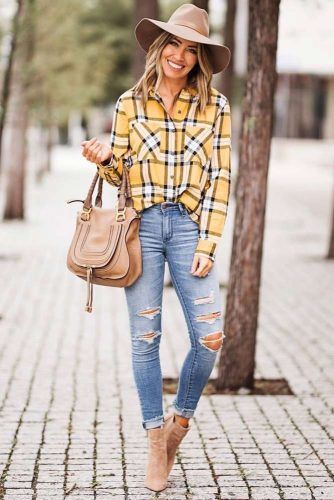 girl outfits with flannels