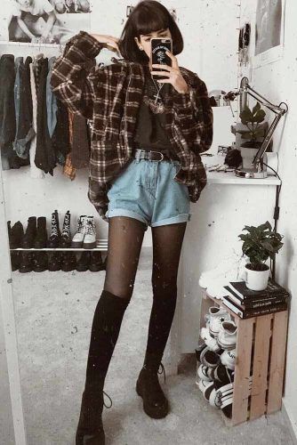 fall outfits with shorts
