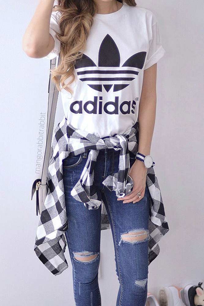 Comfy Fall Outfits with Flannel Shirts picture 6