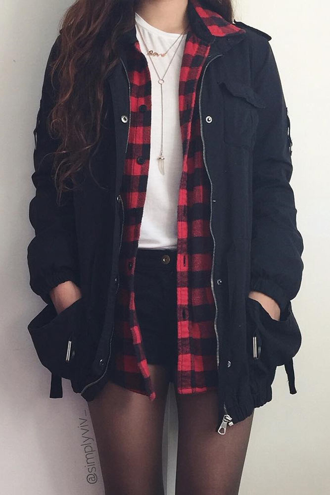 Popular Outfit Looks with a Flannel Shirt picture 2