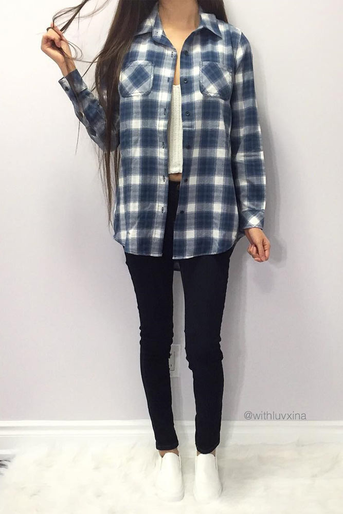 Newest Flannel Fall Outfits picture 3