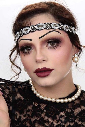 Flapper Girl Makeup Idea #flappergirl