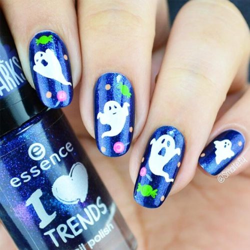 41 Cute And Creepy Halloween Nail Designs 2020