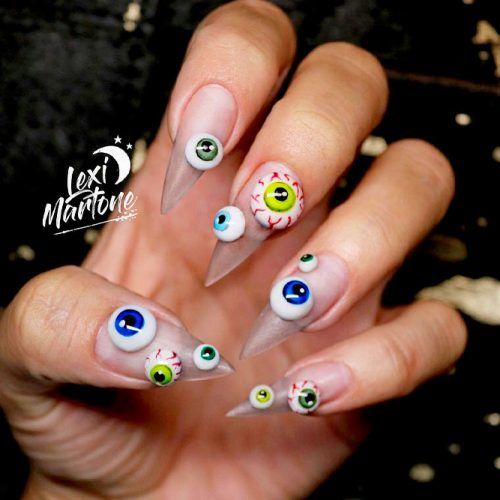 Creepy Eyes #creepynailart