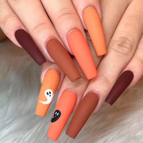 halloween ghost nail designs