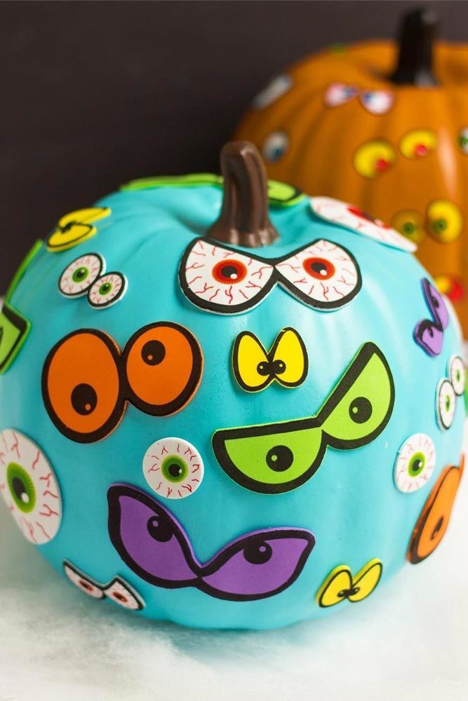 Pumpkin Decorations With Scary Eyes #eyesdecorations