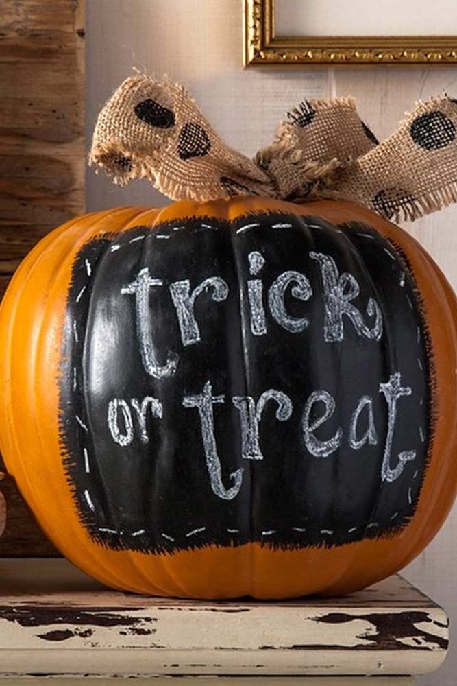 Trick Or Treats Pumpkin Decoration #bow #signdecor