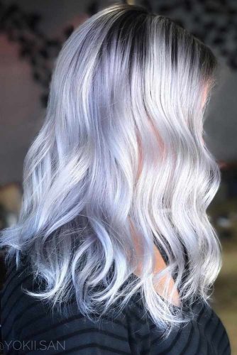 Ice Blonde for Medium Length Hair