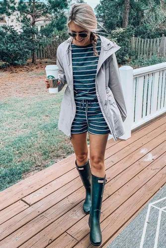 Cute outfits with short rain sale boots