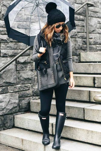 Casual Outfit with Rain Boots for Women