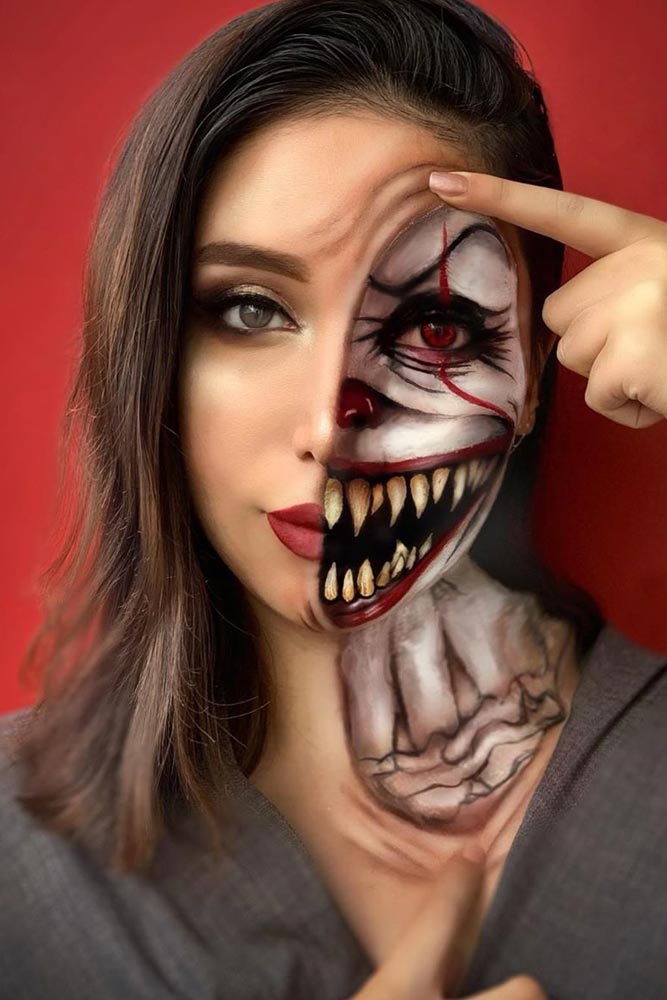 Scary Halloween Makeup Ideas To Your Friends -