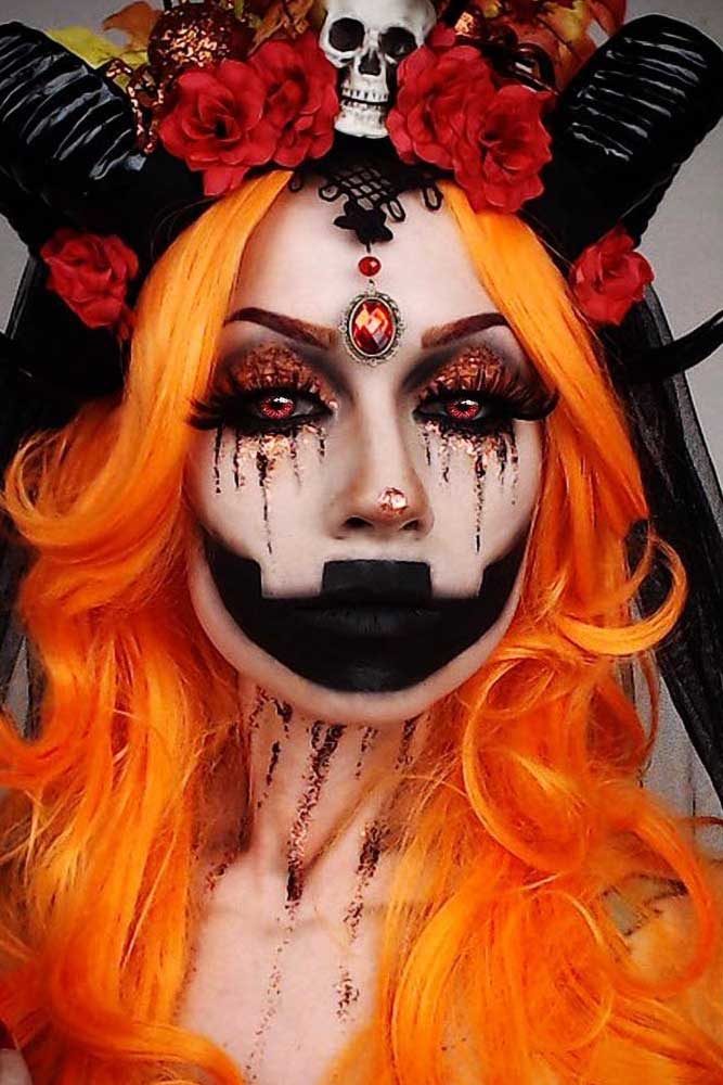 demon face paint ideas