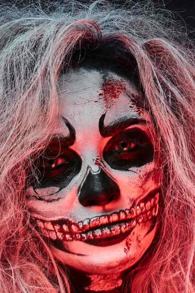 Black and White Skeleton Makeup Ideas