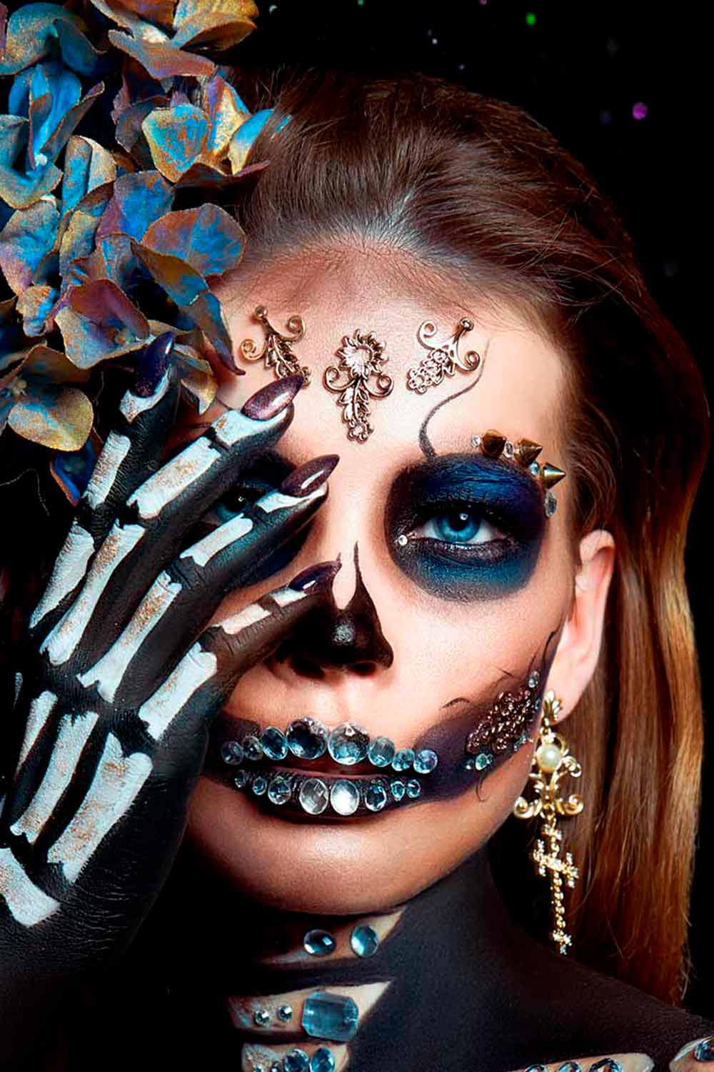 Glam Skeleton Makeup Ideas