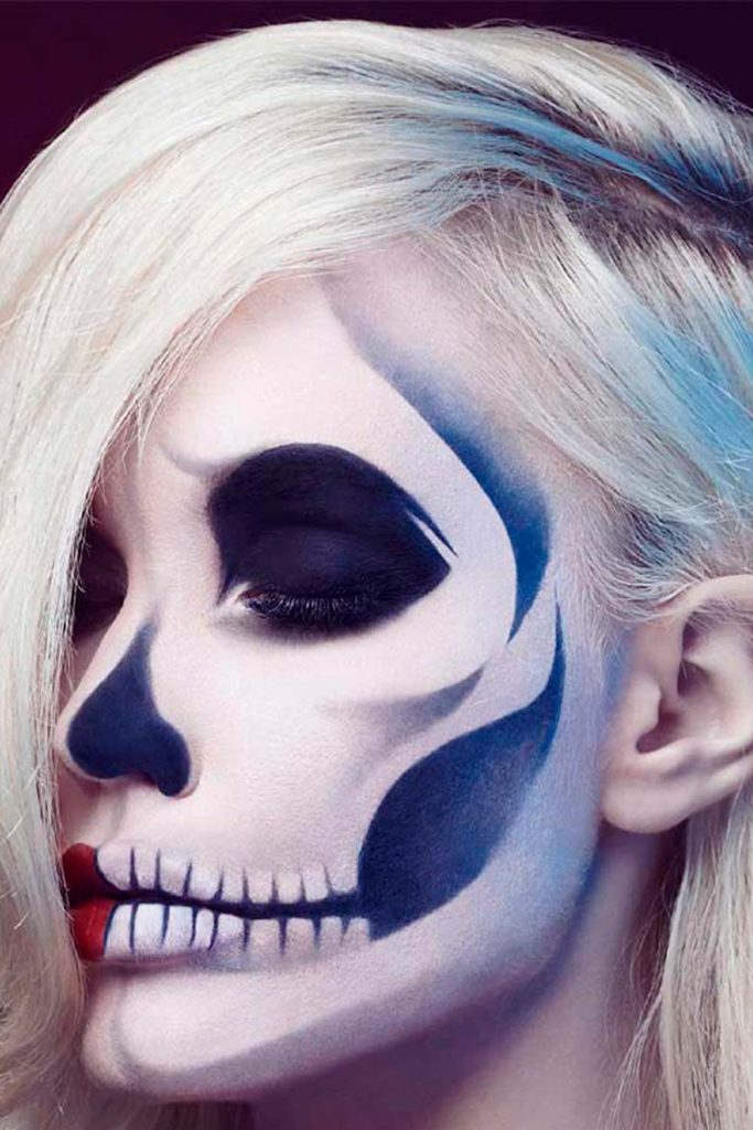 Black and White Skeleton Makeup Ideas