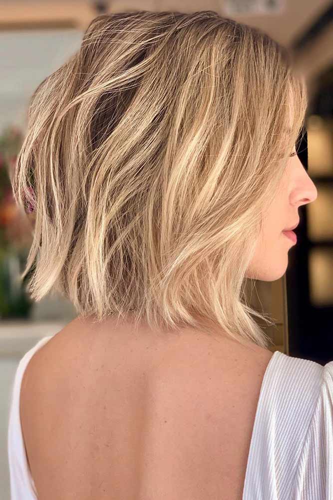 Stylish Layered Bob Haircuts Blonde Razor 