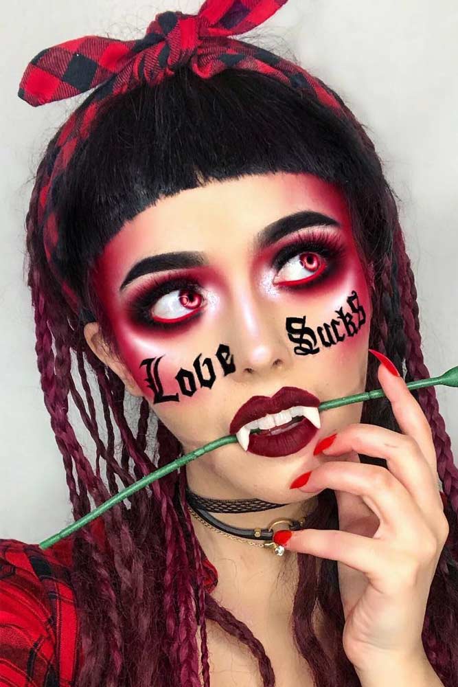 Love Vampire Makeup Idea #lovevampire