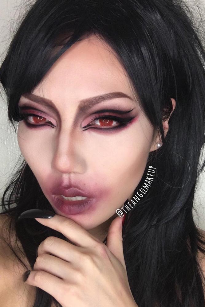 42 Glam And Sexy Vampire Makeup Ideas 2020 5770