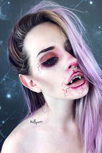 Scary Vampire Makeup Idea