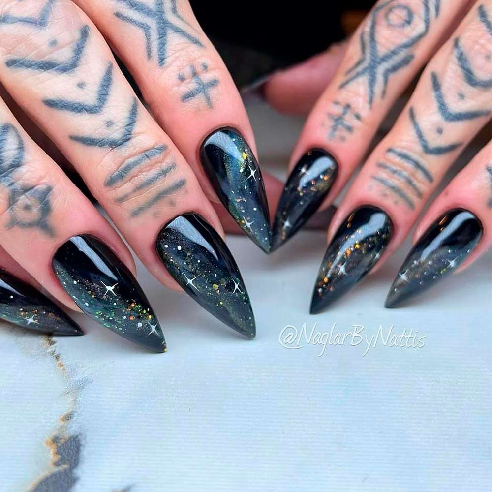 34 Amazing Black Nail Designs and Ideas 2023 - WomenStyle