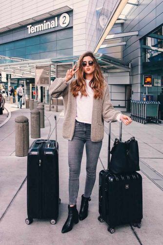 Practical Fall Travel Outfit #stylishlook