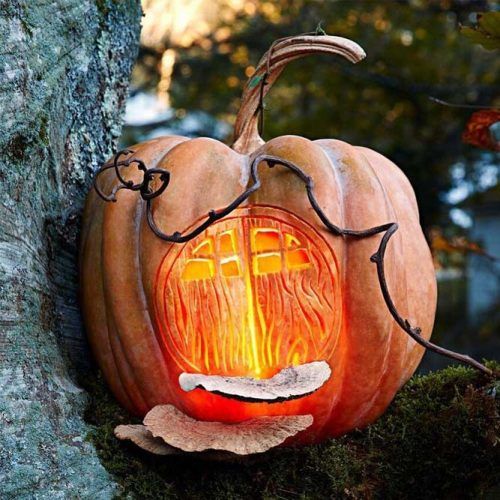 Fantasy House Halloween Carving Idea #fantasyhouse