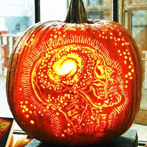 Fairy Skull Pumpkin Carving Idea