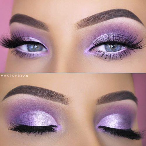 purple smokey eyes