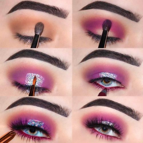 Purple Smokey Eyes Tutorials picture 3