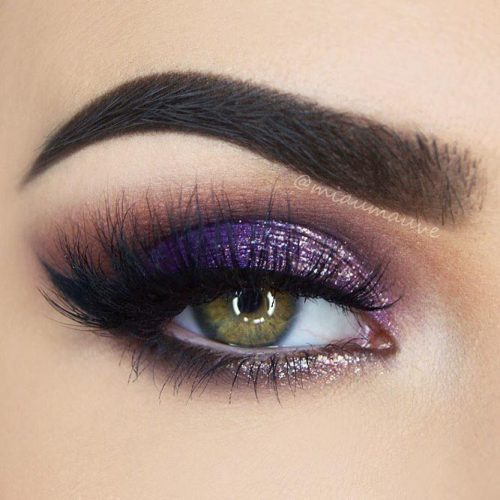 purple smokey eyes