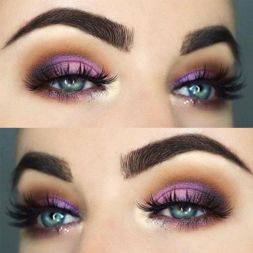 purple smokey eyes