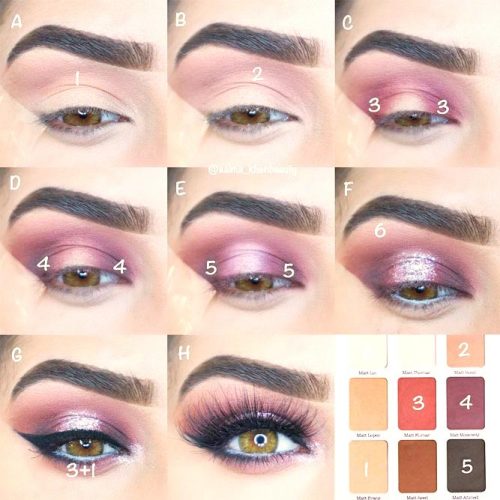 Purple Smokey Eyes Tutorials picture 4