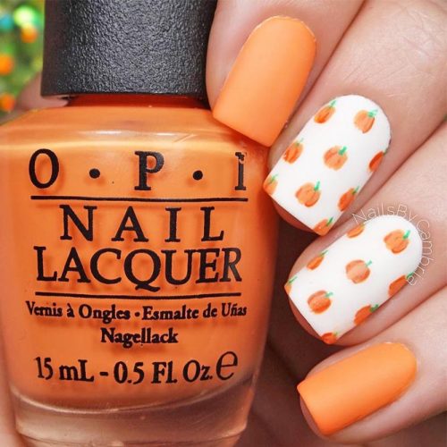 Cute Fall Nails Designs with Pumpkins picture 6